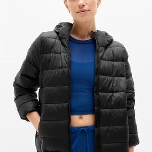 Athleta Black Puffer Jacket